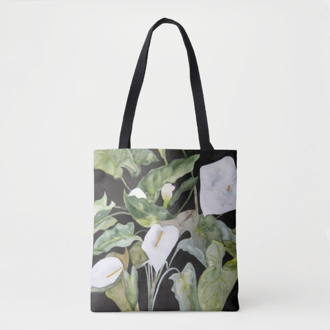 Bolsa con acuarela de alcatraces (Anverso)