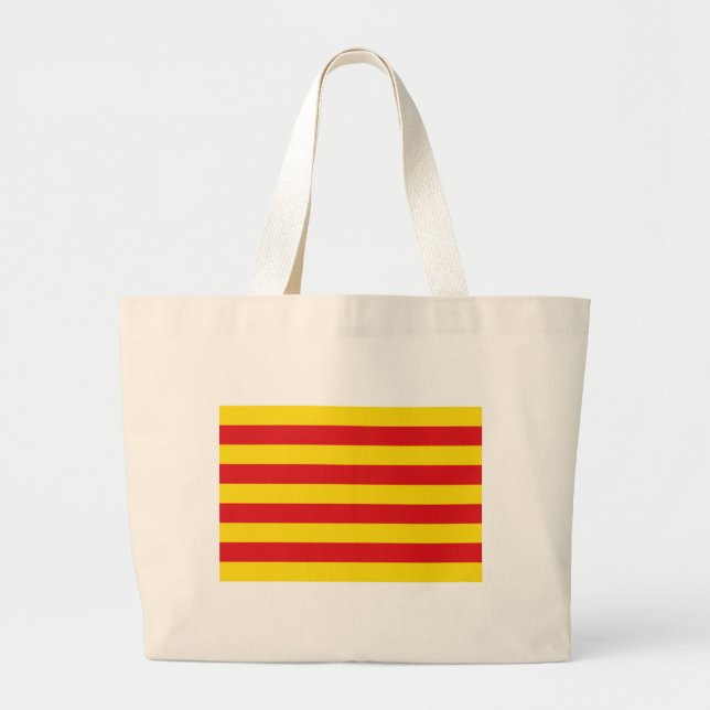 Bolsa con bandera de Cataluña (Frente)