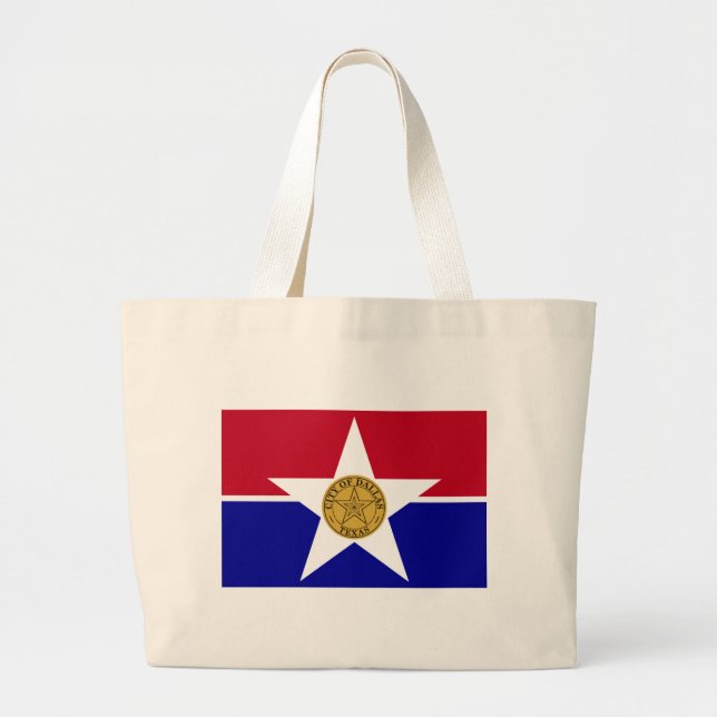 Bolsa con bandera de Dallas, Estados Unidos (Frente)