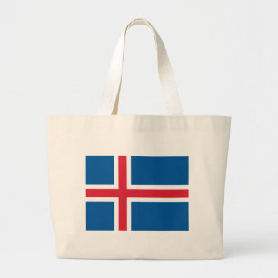 Bolsa con bandera de Islandia