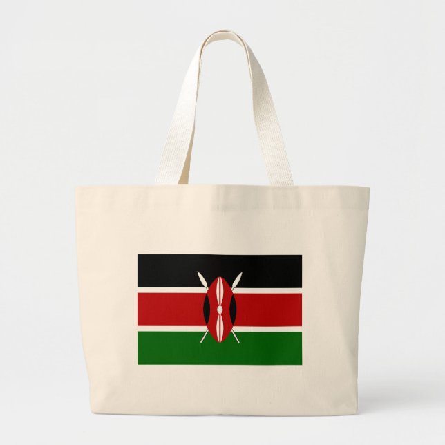 Bolsa con bandera de Kenia (Frente)