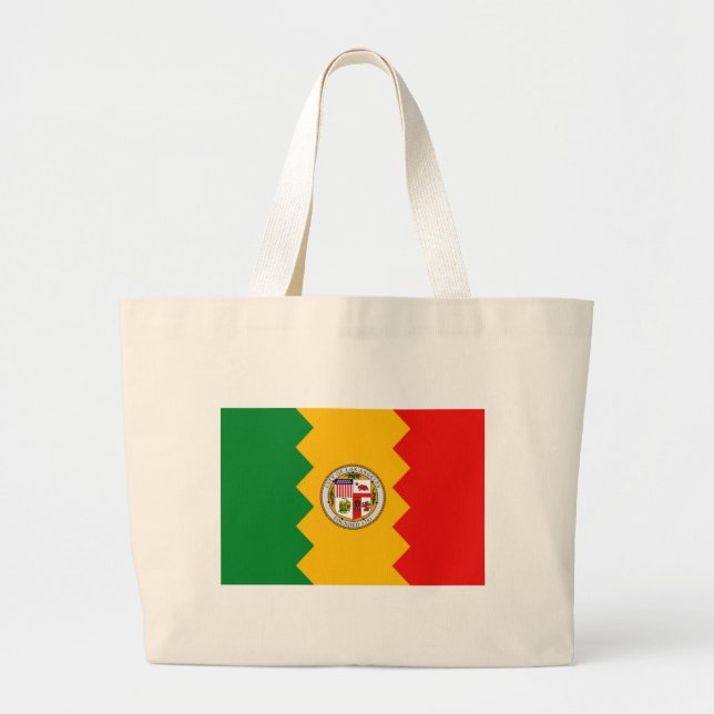 Bolsa con bandera de Los Ángeles, California, Esta (Frente)