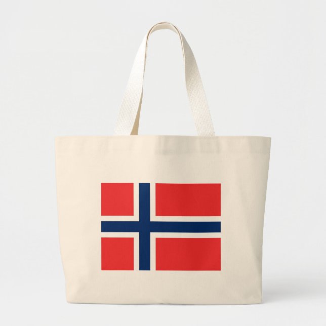 Bolsa con bandera de Noruega (Frente)