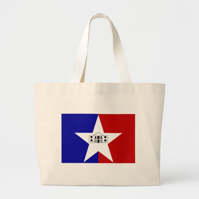 Bolsa con bandera de San Antonio, Estados Unidos (Frente)