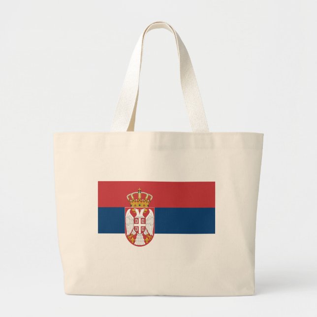 Bolsa con bandera de Serbia (Frente)