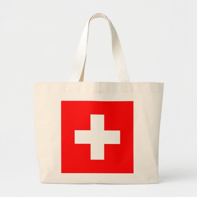 Bolsa con bandera de Suiza (Frente)