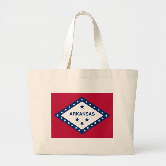 Bolsa con bandera del estado de Arkansas - Estados (Frente)