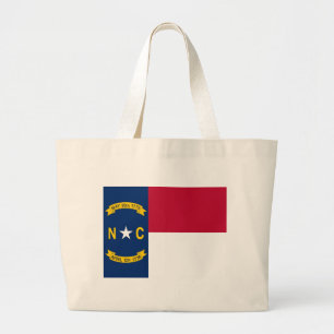 Bolsa con bandera del estado de Carolina del Norte
