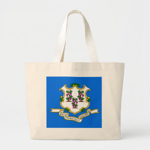 Bolsa con bandera del estado de Connecticut - Esta