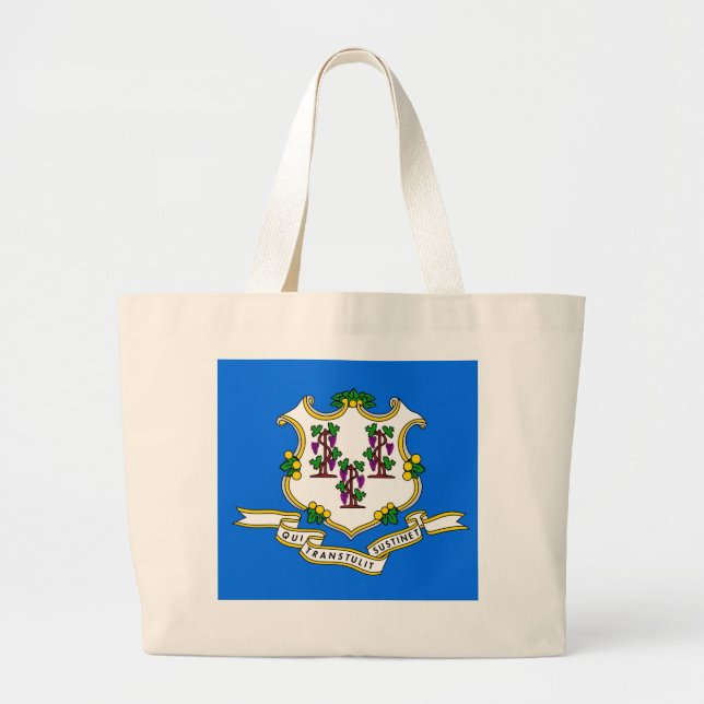 Bolsa con bandera del estado de Connecticut - Esta (Frente)