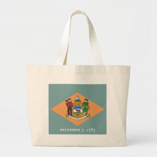 Bolsa con bandera del estado de Delaware - Estados