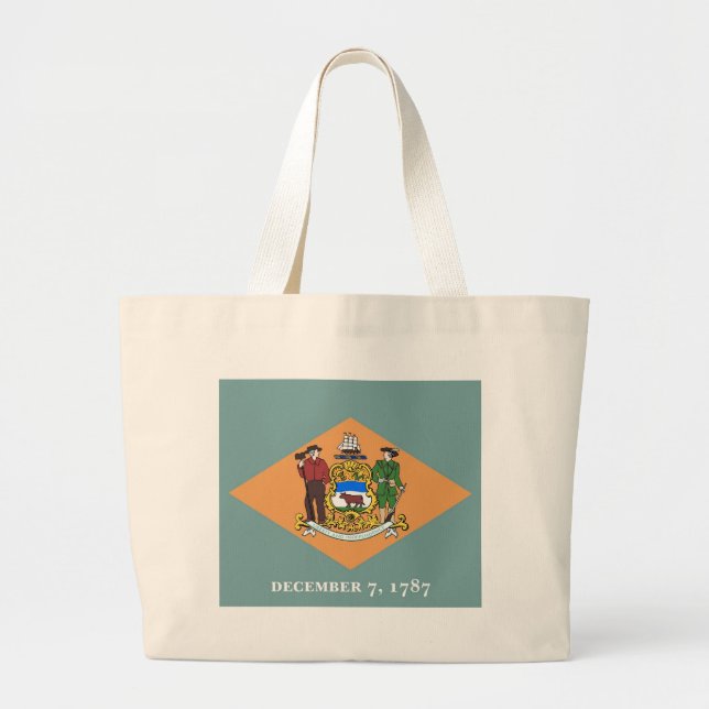 Bolsa con bandera del estado de Delaware - Estados (Frente)