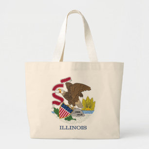 Bolsa con bandera del estado de Illinois - Estados