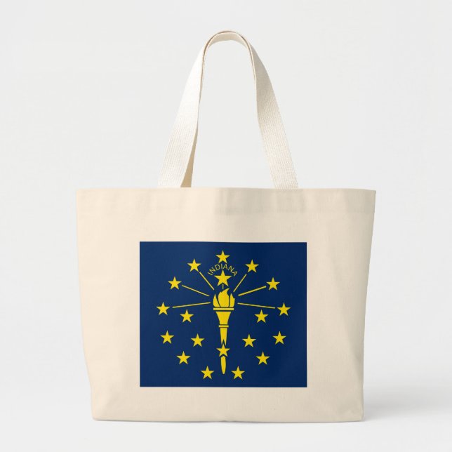 Bolsa con bandera del estado de Indiana - Estados  (Frente)