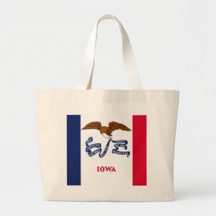 Bolsa con bandera del estado de Iowa - Estados Uni