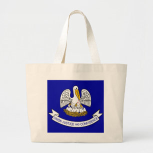 Bolsa con bandera del estado de Luisiana - Estados