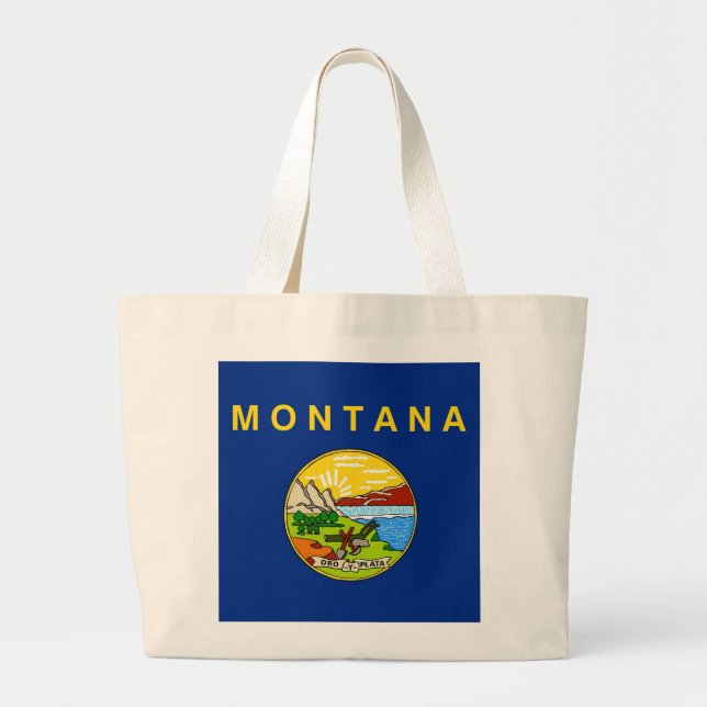Bolsa con bandera del estado de Montana - Estados  (Frente)