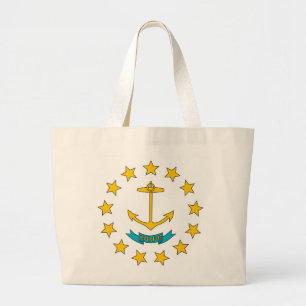 Bolsa con bandera del estado de Rhode Island - Est