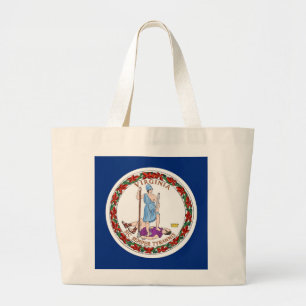 Bolsa con bandera del Estado de Virginia - Estados