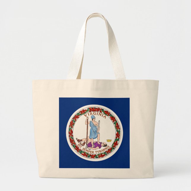 Bolsa con bandera del Estado de Virginia - Estados (Frente)