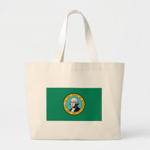 Bolsa con bandera del estado de Washington - Estad