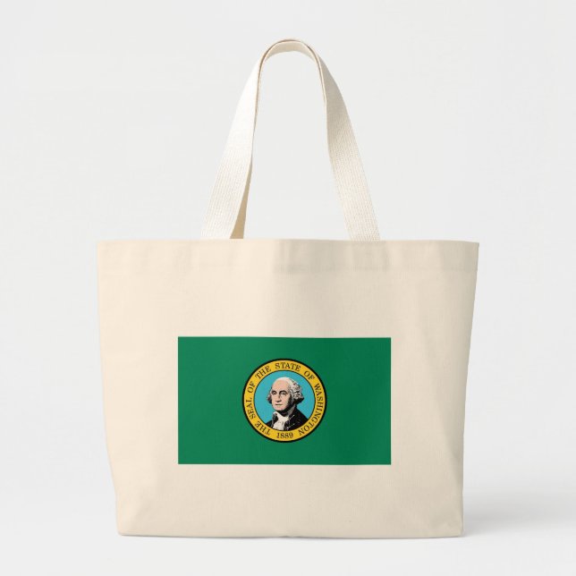 Bolsa con bandera del estado de Washington - Estad (Frente)