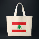 Bolsa con bandera del Líbano<br><div class="desc">Bolsa con bandera del Líbano. Este producto es su personalizable.</div>