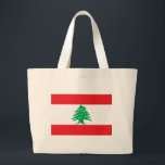 Bolsa con bandera del Líbano<br><div class="desc">Bolsa con bandera del Líbano. Este producto es su personalizable.</div>