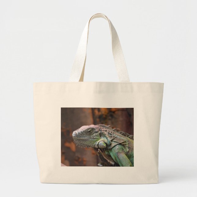 Bolsa con colorido lagarto de Iguana (Frente)