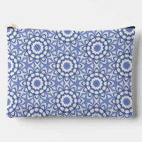 Bolsa con cremallera de diseño de repetición en bl