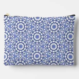 Bolsa con cremallera de diseño de repetición en bl