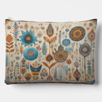 Bolsa con cremallera de elementos del Boho étnico
