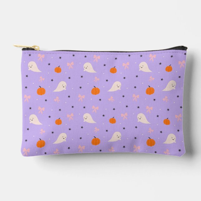 Bolsa con cremallera de fantasma de Halloween mora (Anverso)