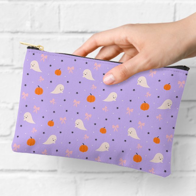 Bolsa con cremallera de fantasma de Halloween mora (Subido por el creador)