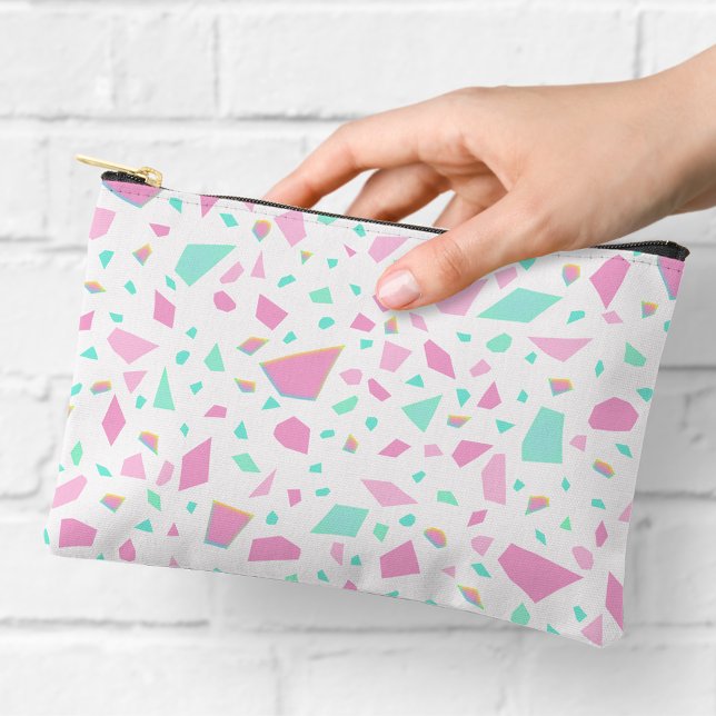 Bolsa con cremallera de mosaico de arcoíris pastel (Subido por el creador)