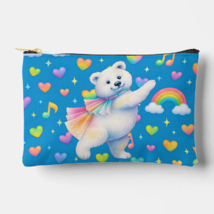 Bolsa con cremallera de oso polar bailando Zarah –