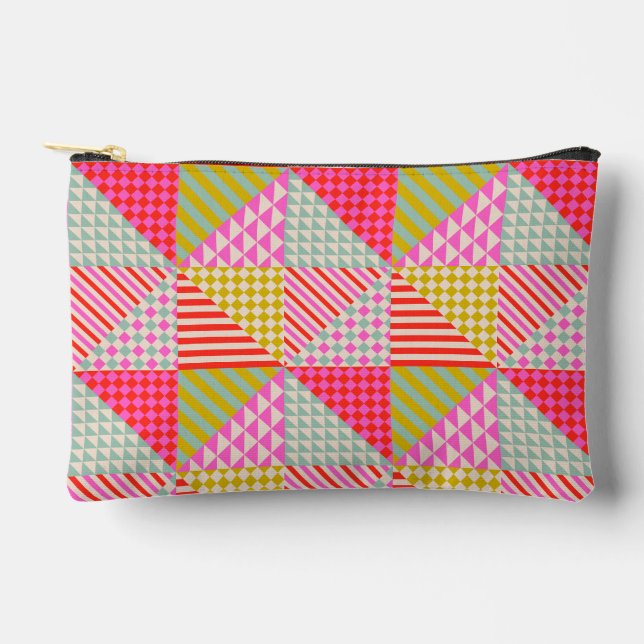 Bolsa con Cremallera de Parche Multicolor | Bolsa  (Anverso)