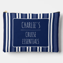 Bolsa con Cremallera de Rayas Náuticas de Crucero