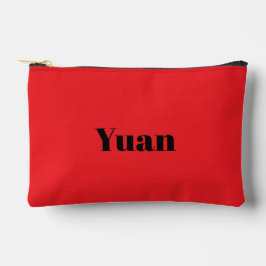 Bolsa con cremallera de Yuan chino