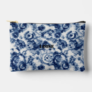Bolsa con cremallera espiral azul personalizada