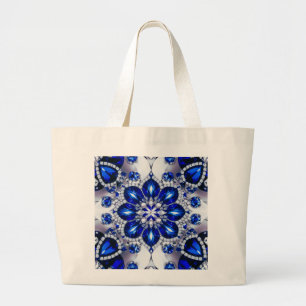 Bolsa con diseño de colores blancos azules