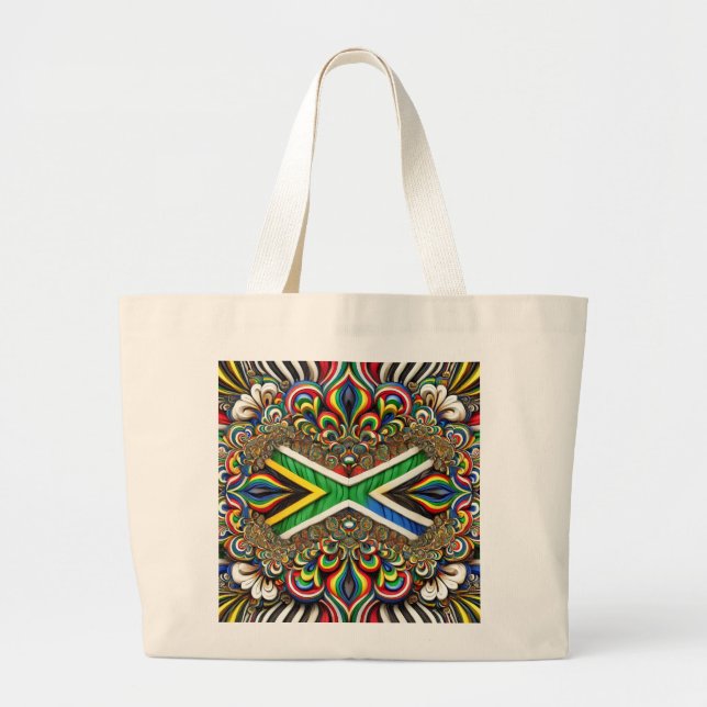 Bolsa con diseño de colores sudafricanos (Frente)