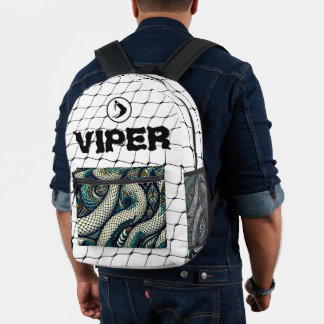 Bolsa con diseño de patrones de serpiente