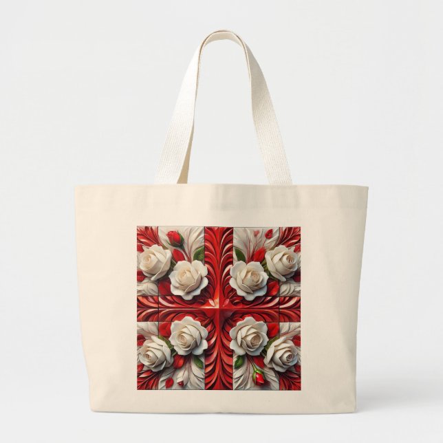 Bolsa con diseño de Rosas ingleses (Frente)