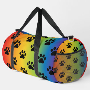 Bolsa con estampado de huellas de patas con gradie