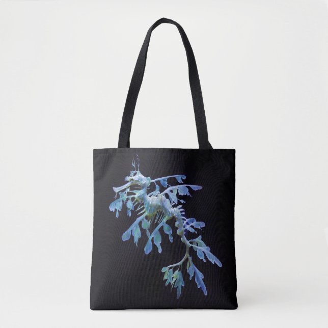 Bolsa con Estampado Total de Dragón Marino Frondos (Anverso)