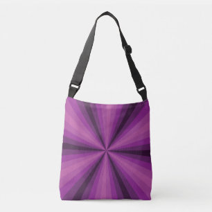 Bolsa con estampado total de ilusión óptica púrpur
