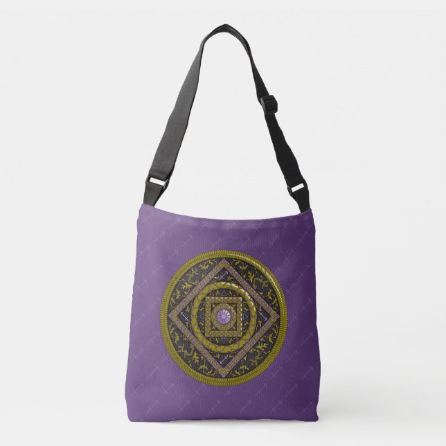 Bolsa con estampado total de Mandala de Sagitario (Anverso)