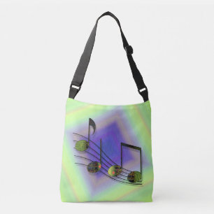 Bolsa con estampado total de notas de Dubstep