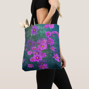 Bolsa con flores silvestres Cosmos por todas parte